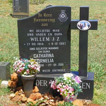 WESTHUIZEN Willem J.Z., van der 1914-1987 &amp; Catharina Cornelia 1916-2011