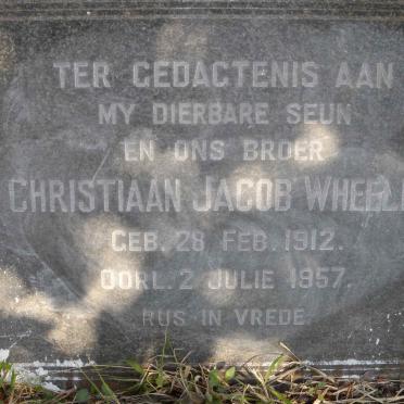 WHEELER Christiaan Jacob 1912-1957