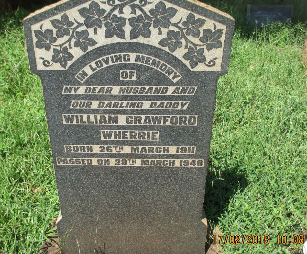 WHERRIE William Crawford 1911-1948