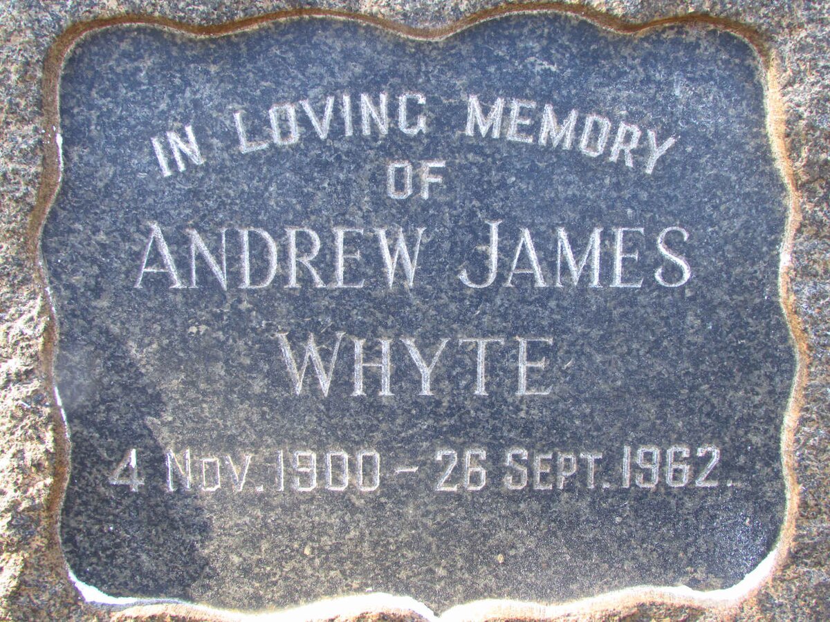 WHYTE Andrew James 1900-1962