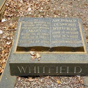 WHITFIELD Archibald Desmond 1886-1960 &amp; Mary 1889-1942