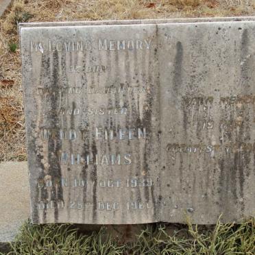 WILLIAMS Wendy Eileen 1939-1960