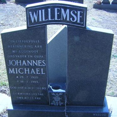 WILLEMSE Johannes Michael 1920-1985