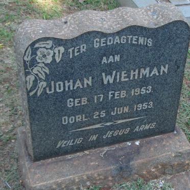 WIEHMAN Johan 1953-1953