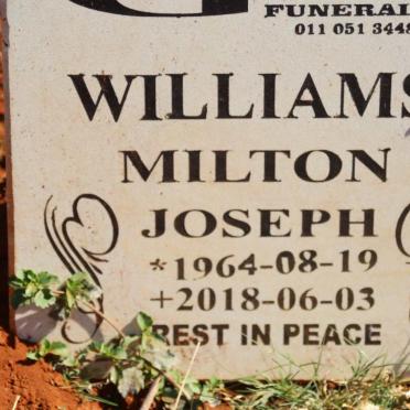 WILLIAMS Milton Joseph 1964-2018