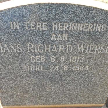 WIERSCH Hans Richard 1913-1964