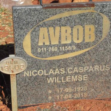 WILLEMSE Nicolaas Casparus 1928-2018