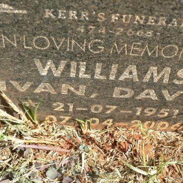 WILLIAMS Ivan David 1951-2006