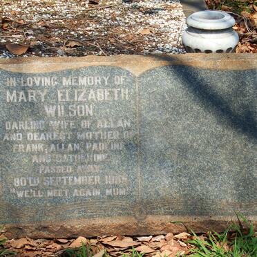 WILSON Mary Elizabeth  -1955