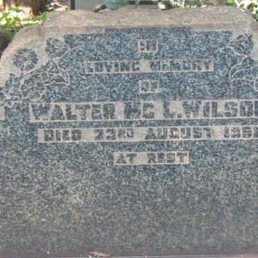 WILSON Walter Mc. L. -1951