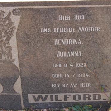 WILFORD Hendrina Johanna 1923-1964