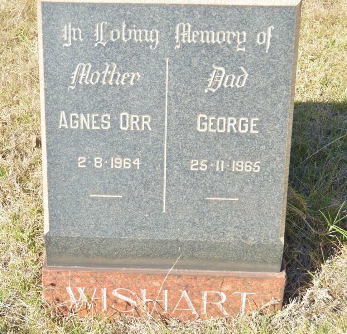 WISHART George -1965 &amp; Agnes Orr -1964
