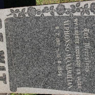 WIT Alphonso Maximilian, de 1911-1958