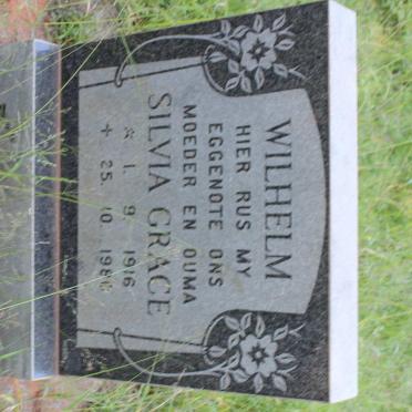 WILHELM Silvia Grace 1916-1980