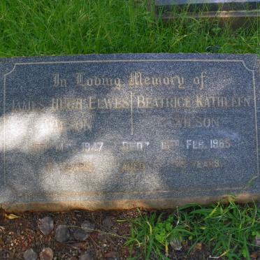 WILSON James Hugh Elwes -1947 &amp; Beatrice Kathleen -1965