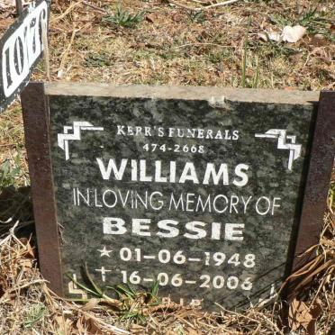 WILLIAMS Bessie 1948-2006