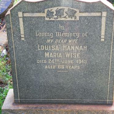 WISE Louisa Hannah Maria -1943