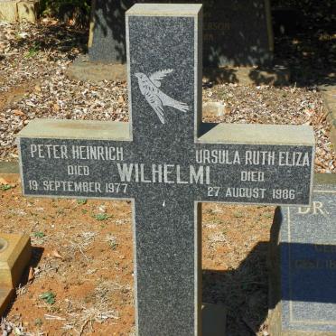 WILHELMI Peter Heinrich -1977 &amp; Ursula Ruth Eliza -1986