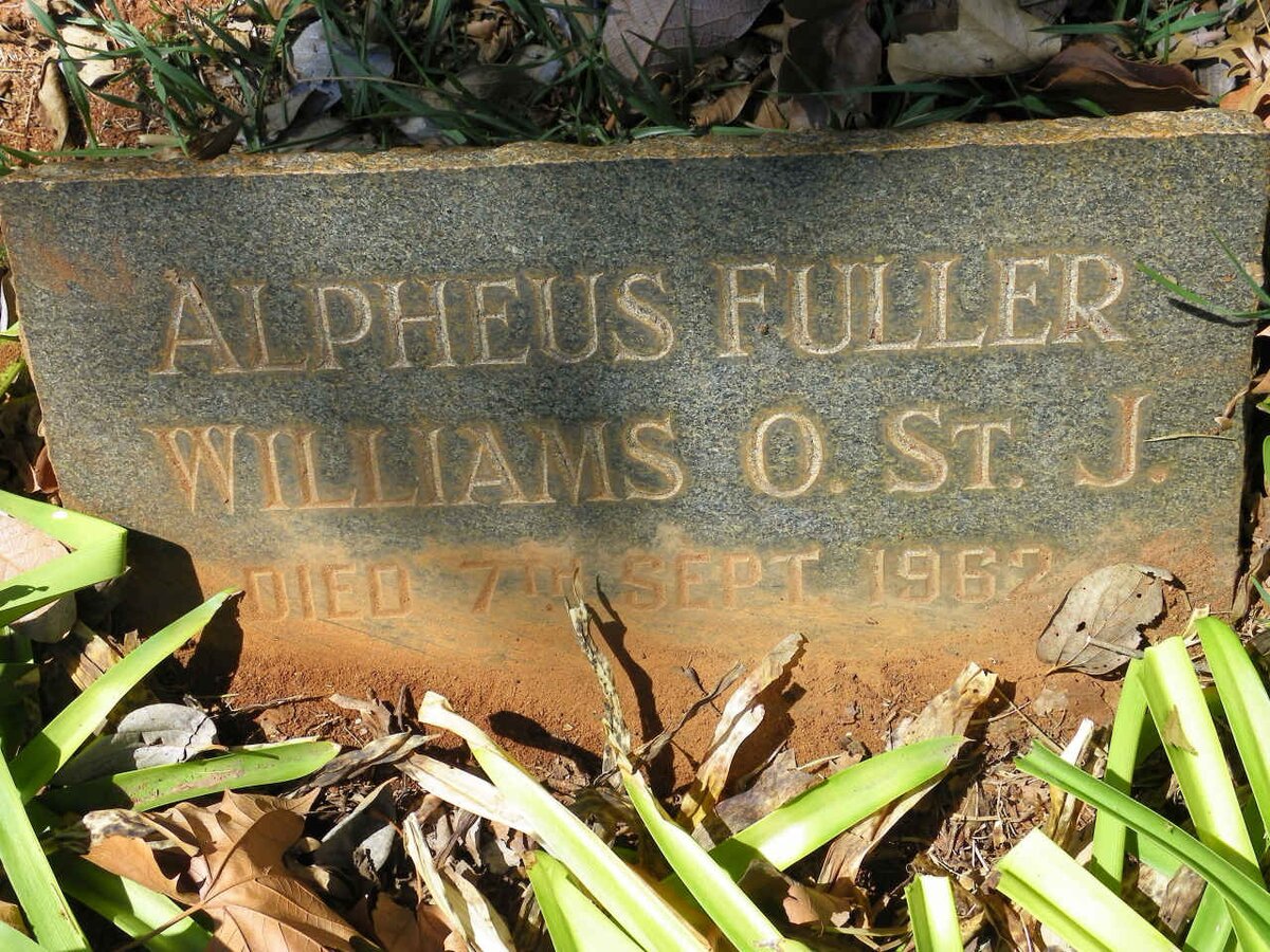 WILLIAMS Alpheus Fuller O. St. J. -1962