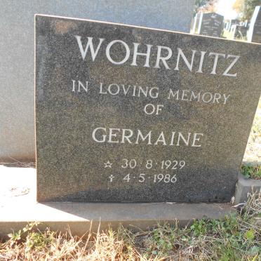 WOHRNITZ Germaine 1929-1986