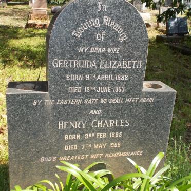 WOEST Henry Charles 1885-1959 &amp; Gertruida Elizabeth 1888-1953