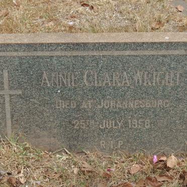 WRIGHT Annie Clara -1958