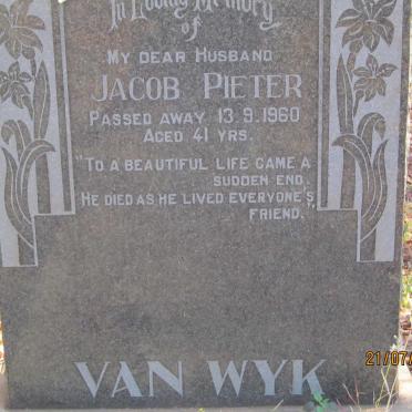 WYK Jacob Pieter, van -1960