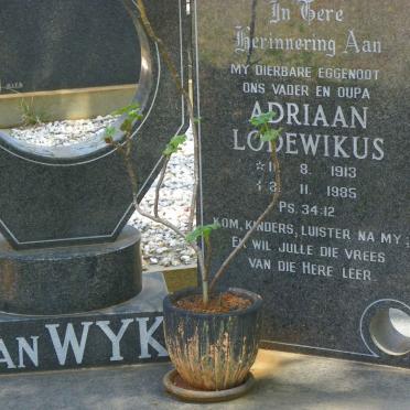 WYK Adriaan Lodewikus, van 1913-1985