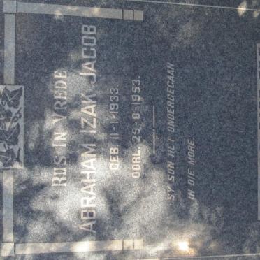 WYK Abraham Izak Jacob, van 1933-1953