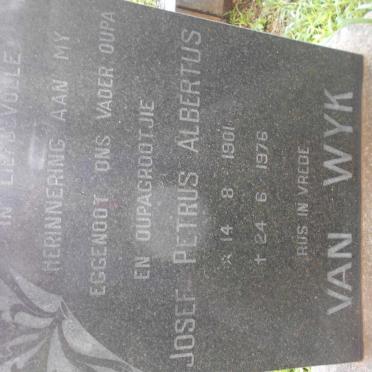 WYK Josef Petrus Albertus, van 1901-1976