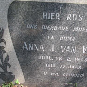 WYK Anna J., van -1968