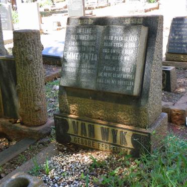 WYK Emmerentia, van nee FERREIRA 1880-1942