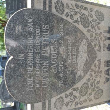 ZYL Gideon Petrus Jacobus, van 1915-1969