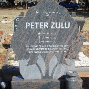 ZULU Peter 1953-2017