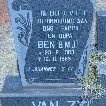 ZYL B.M.J., van 1903-1985