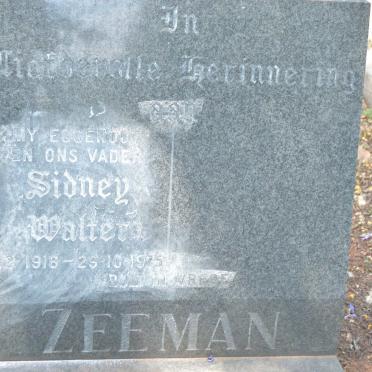 ZEEMAN Sidney Walter 1916-1975