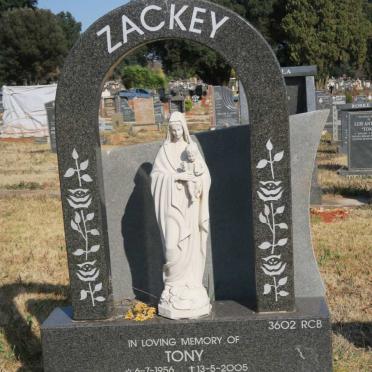 ZACKEY Tony 1956-2005