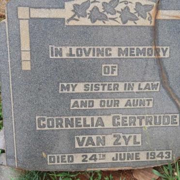 ZYL Cornelia Gertrude, van -1943