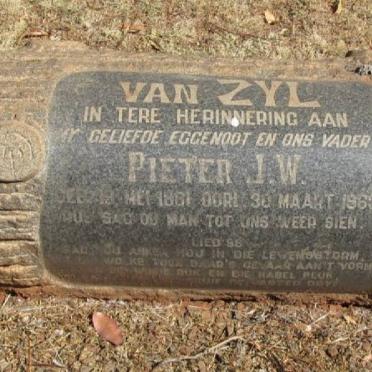 ZYL Pieter J.W., van 1881-1963