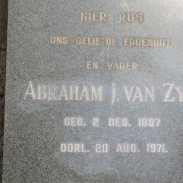 ZYL Abraham J., van 1897-1971