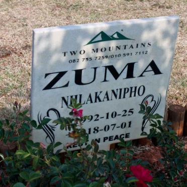 ZUMA Nhlakanipho 1992-2018