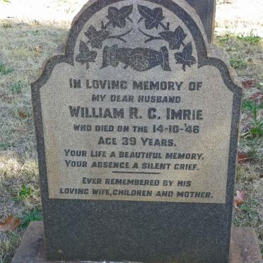IMRIE William R.G. -1946