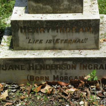 INGRAM Henry &amp; Jane Henderson MORGAN