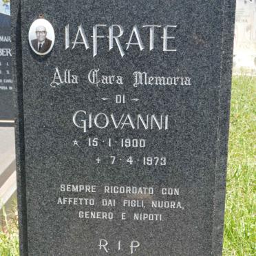 IAFRATE Giovanni 1900-1973