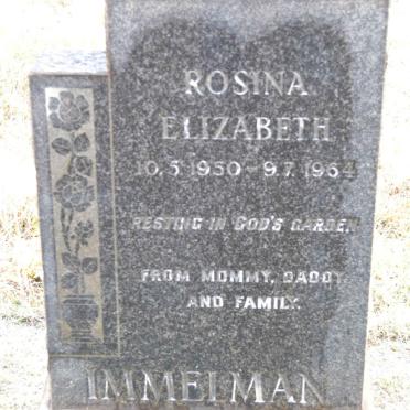 IMMELMAN Rosina Elizabeth 1950-1964