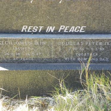 IKIN Cecil Owen 1918-1987 &amp; Lina 1926-1970 :: IKIN Douglas Peter 1956-1999