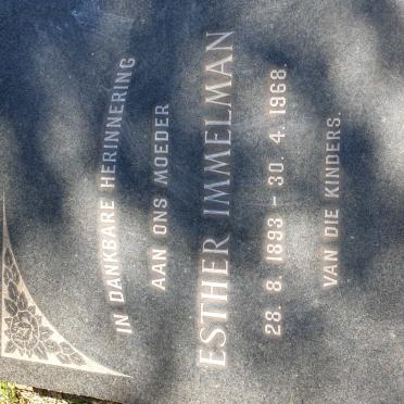 IMMELMAN Esther 1893-1968