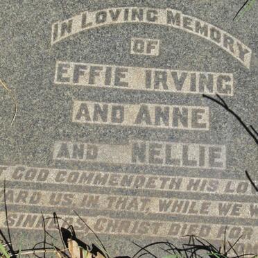 IRVING Effie :: IRVING Annie :: IRVING Nellie