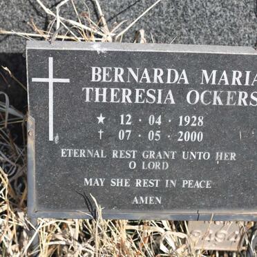 OCKERSE Bernarda Maria Theresia 1928-2000