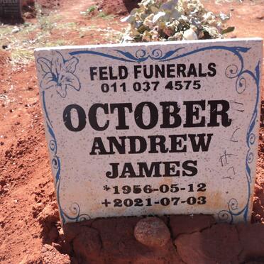OCTOBER Andrew James 1956-2021